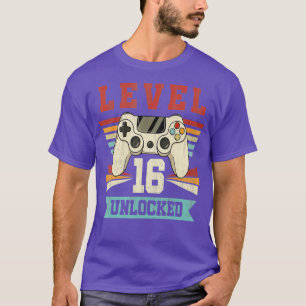 16歳ギフトレベル16アンロックド16誕生日V Tシャツ