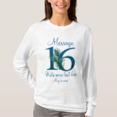 16歳パーソナライズされた16歳誕生日 Tシャツ (正面)