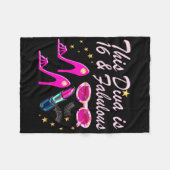 16歳プリマドナ フリースブランケット (正面(横))