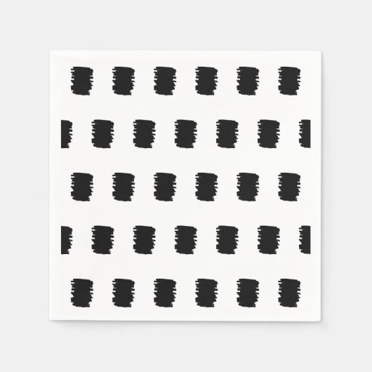 16歳モダンの誕生日パーティーのナプキンスの模様 スタンダードカクテルナプキン (正面)