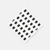 16歳モダンの誕生日パーティーのナプキンスの模様 スタンダードカクテルナプキン (角)