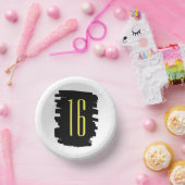 16歳モダン誕生日パーティー紙ボウル ペーパーボウル (パーティー)