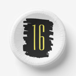 16歳モダン誕生日パーティー紙ボウル ペーパーボウル