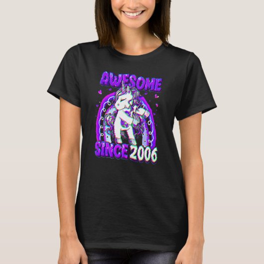 16歳ユニコーン フロッシング 16歳の誕生日 女子 Tシャツ (正面)