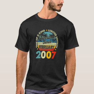 16歳ヴィンテージ2007年2月16誕生日R Tシャツ