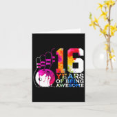 16歳素晴らしボーリング16誕生日 カード (黄色い花)
