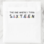 16歳16歳に変わるもの 長方形シール (バッグ)