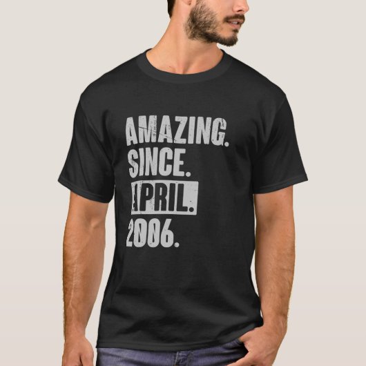 16歳16誕生日ギフト – 4月から素晴らしい Tシャツ (正面)