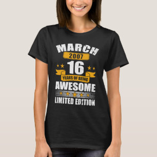 16歳2007年3月16誕生日2 Tシャツ