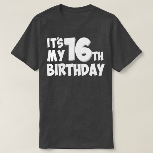 16歳 Tシャツ (デザイン正面)