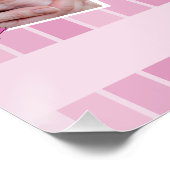 16画像コラージュ大切モーメントピンク ポスター (コーナー)