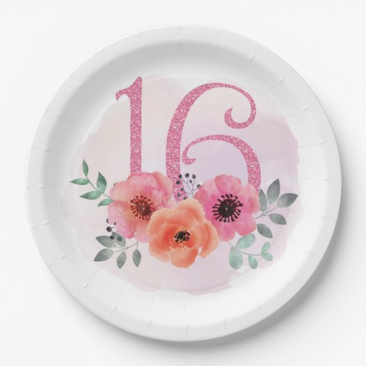 16番目の花 ペーパープレート (正面)