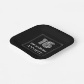 16番目の誕生日:インスパイアアールデコの外観「16」 +名前 ペーパープレート (傾斜あり)