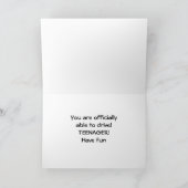 **16番目の誕生日**今後のドライバ来ー カード (内部)