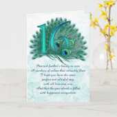 16番目のDIVA番号付きグリーティングカード カード (黄色い花)