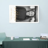 16番目のSweet sixteen誕生日フォト金ゴールド紙吹雪 横断幕 (トレードショー)