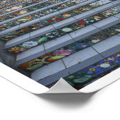 16番街タイル張りステップ#2-2ポスター ポスター (角)