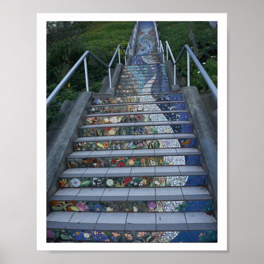 16番街タイル張りステップ#2-2ポスター ポスター (正面)