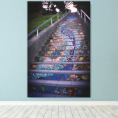 16番街タイル張りステップ#3キャンバス キャンバスプリント (インサイチュ (ウッドフロア))