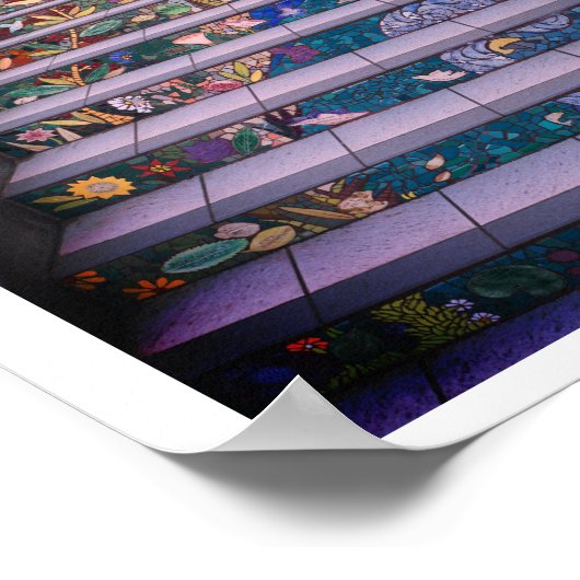 16番街タイル張りステップ#4-2ポスター ポスター (角)