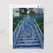 16番街タイル張りステップ#5はがき ポストカード (正面/裏面)