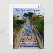 16番街タイル張りステップ#6-2はがき ポストカード (正面/裏面)