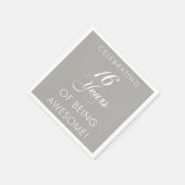 16祝年のパーティー スタンダードカクテルナプキン (角)