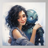 16素晴らし年の水の色のポートレート ポスター (正面)