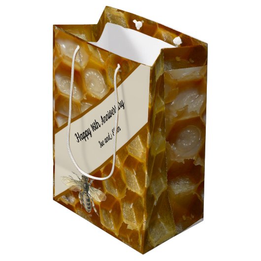 16結婚周年記念 ミディアムペーパーバッグ (正面アングル)