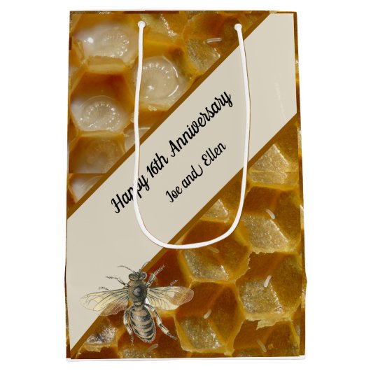 16結婚周年記念 ミディアムペーパーバッグ (裏面)