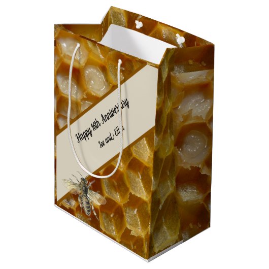 16結婚周年記念 ミディアムペーパーバッグ (裏面アングル)