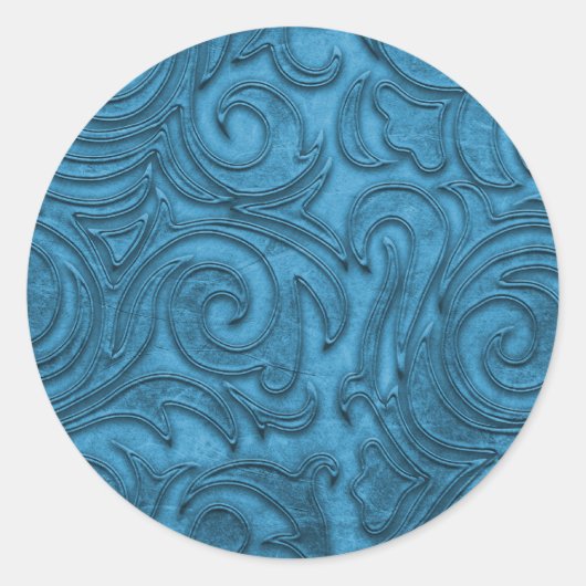 16色の選択Damaskテクスチャの外観 ラウンドシール (正面)