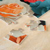 #16花柄 ジグソーパズル (側面)