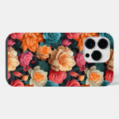 #16花柄 iPhoneケース (裏面横)