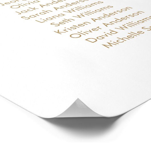 16表ウェルカムサインの座席表 ポスター (角)