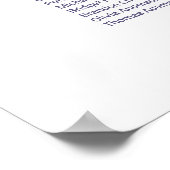 16表カラフルフローラ結婚座席表 ポスター (角)