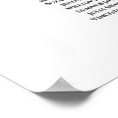 16表赤面桃バラ結婚の座席表 ポスター (角)