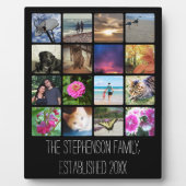 16角の丸い角正方形フォトコラージュ フォトプラーク (正面)