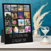 16角の丸い角正方形フォトコラージュ フォトプラーク (側面)