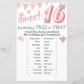 16誕生日このゲームまたはゲーム (正面)