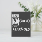 16誕生日ギフト数学好き16歳 ポストカード (スタンド正面)