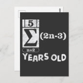 16誕生日ギフト数学好き16歳 ポストカード (正面/裏面)