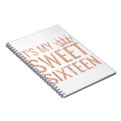 16誕生日ギフト10代のSweet sixteen16私のS ノートブック (右側)