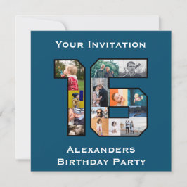 16誕生日フォト招待状
