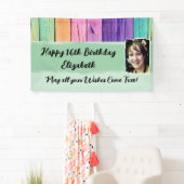 16誕生日ユニコーン色名photo green 横断幕 (インサイチュ)