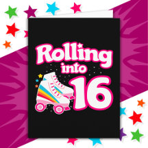 16誕生日ローラースケートで滑る16歳スケート