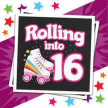 16誕生日ローラースケートで滑る16歳スケート
