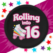 16誕生日ローラースケートで滑る16歳スケート