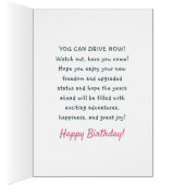 16誕生日今すぐ運転できるパーティーに時間！ (内側 (右))