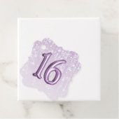 16誕生日紫色のホイルバルーンチークルライト フェイバータグ (インサイチュ)